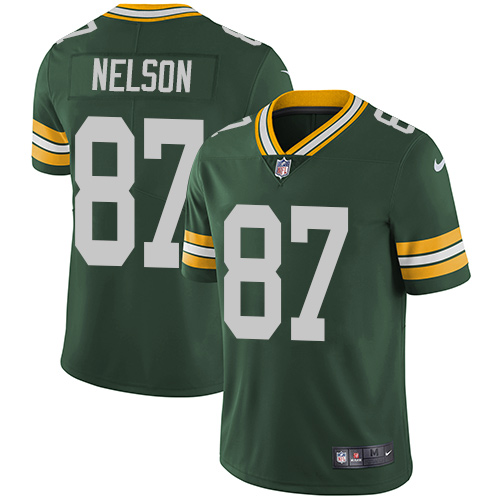 Nike Packers #87 Jordy Nelson Green Team Color Men's Stitched NFL Vapor Untouchable Limited Jersey